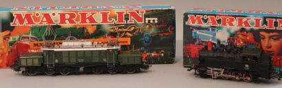 null Marklin. HO

3 locomotives and loco-tender with HAMO engines 

Of which reference...