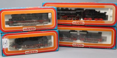 null Marklin. HO

4 locomotives and loco-tender of the DB including double 

Reference...