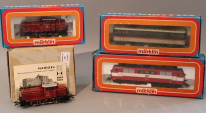 null Marklin. HO

4 DB engines including shunting engine 

Reference : 3155, 3165,...