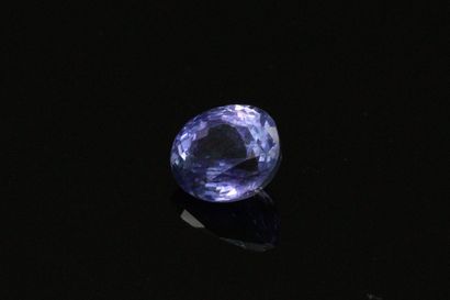 null Oval Tanzanite on paper.

Weight : 2.35 cts.