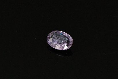 null Oval sapphire on paper. 

Weight : 0.84 cts.