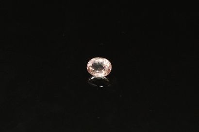 null Pink tourmaline oval on paper. 

Weight : 1.45 cts.