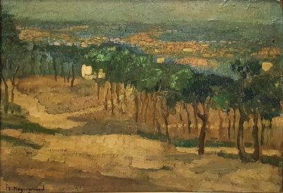 null HOGERWAARD Franz, 1892-1921,

Paysage, environs de Madrid,

huile sur toile...