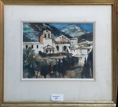null JUTAND Pierre, 1935-2019

Mountain village

Watercolor, feathers, brown ink...