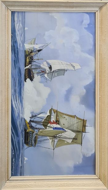 null HAFFNER Léon (1881-1972) peintre de la Marine

Marine,

pochoir à la gouache,...