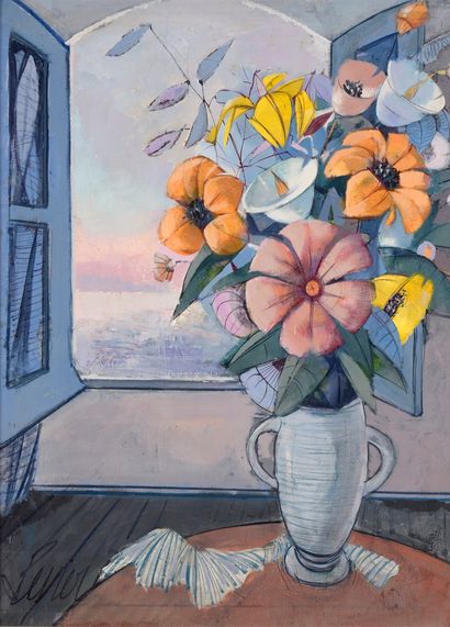 null LEVIER Charles, 1920-2003

Fleurs devant la fenêtre de l’atelier

huile sur...