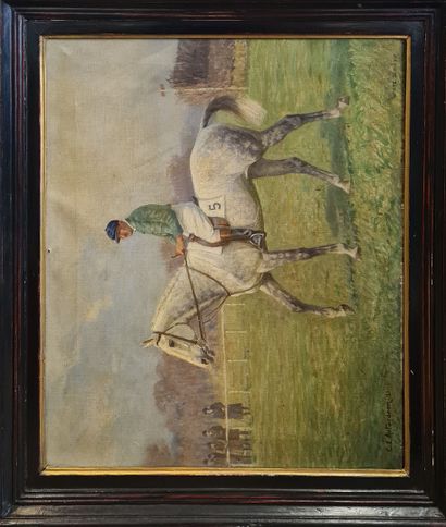 null AUTARDOON C. E., XXe siècle,

White Surrey, 1921,

huile sur toile (petit accident,...