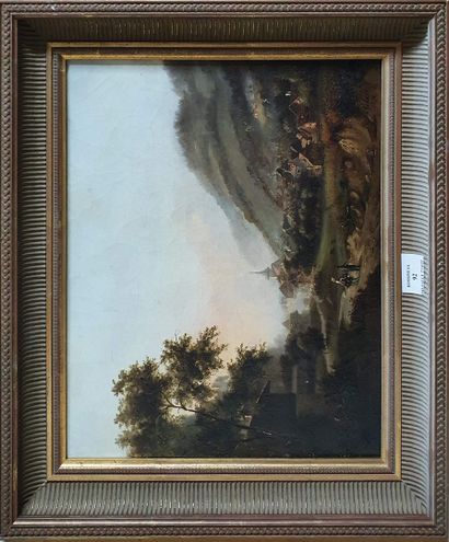null GOBERT Henri, XIXe siècle,

La sortie du village, 1836,

huile sur toile rentoilée...