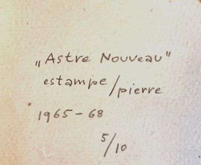 null SZÉKELY Pierre (1923-2001)

Astre nouveau, 1965-68

Estampe sur papier chiffon...