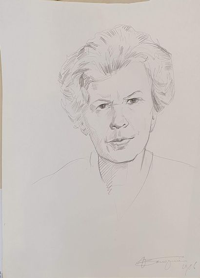 null BOUGRINE Vladimir (1938-2001)

Portrait de femme, 1986

Crayon sur papier, signé...