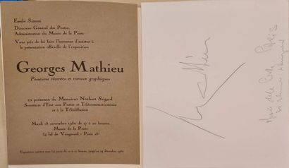 null MATHIEU Georges (1921-2012)

Sans titre, 1945

Lithographie signée et datée...