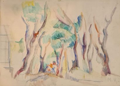 null KIKOINE Michel (1892-1968)

Allée arborée,

aquarelle (trois petits trou de...