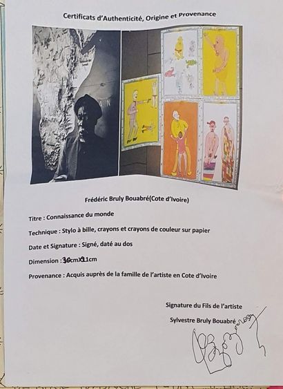 null BRULY BOUABRÉ Frédéric (1923-2014)

Connaissance du monde

5 dessins au crayon...
