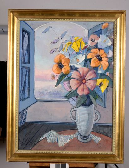 null LEVIER Charles, 1920-2003

Fleurs devant la fenêtre de l’atelier

huile sur...