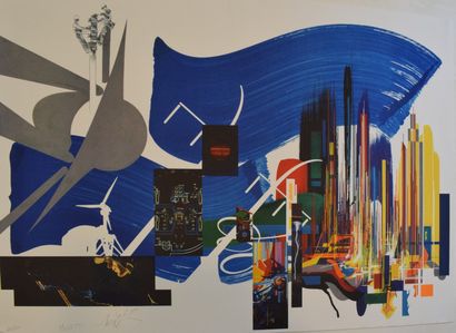 null MORETTI Raymond (1931-2005)

Composition futuriste, 

Lithographie sur papier...