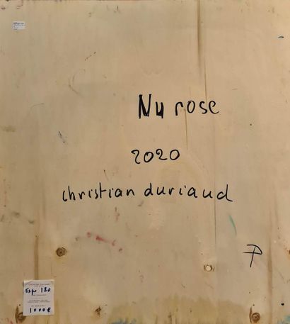 null DURIAUD Christian (né en 1944)

Nu rose, 2020

Huile sur panneau signée en bas...