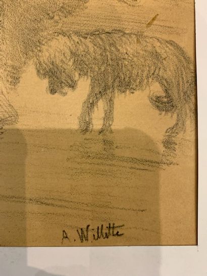 null 
WILLETTE Adolphe, after

The Retreat from Russia

Original lithograph, signed...