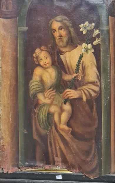 null 
ECOLE FRANCAISE XVIIIeme

Saint Joseph et l'enfant Jesus

Huile sur toile non...