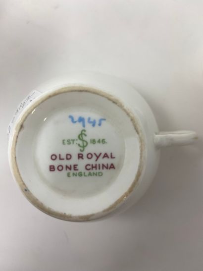 null OLD ROYAL BONE ENGLAND

Partie de service à thé en porcelaine à décor de frises...
