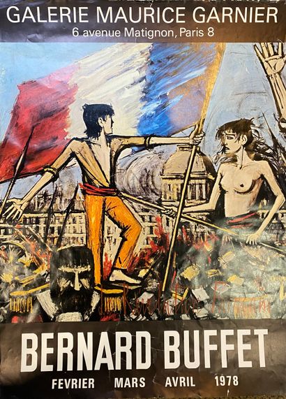 null 
BUFFET Bernard (1928-1999) d'ap., neuf affiches d'exposition :

- Galerie Maurice...