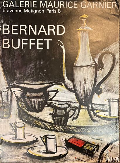null 
BUFFET Bernard (1928-1999) d'ap., nine exhibition posters :

- Galerie Maurice...
