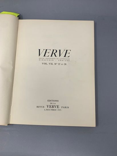 null VERVE. Revue artistique et littéraire. Volume VII. N°27-28.

Paris, Éditions...