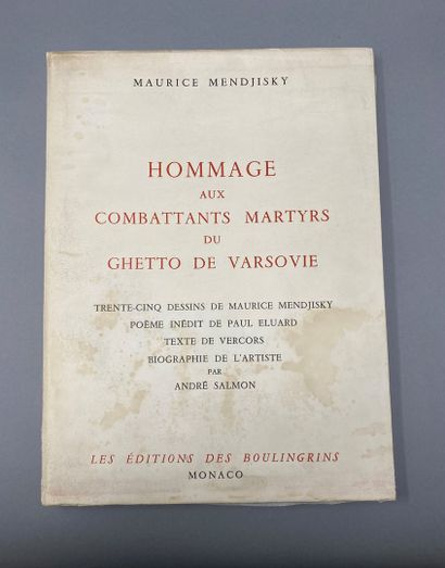 null MENDJISKY Maurice, Hommage aux combattans martyrs du ghetto de Varsovie, Les...