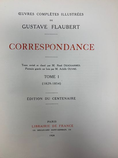 null LITTERATURE FRANCAISE - GUSTAVE FLAUBERT 



Ensemble de deux ouvrages : 

-...