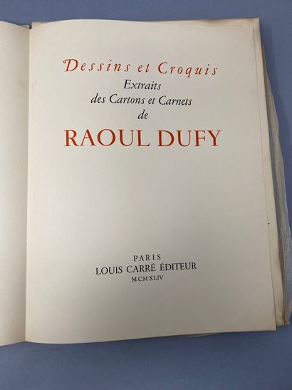 null DUFY Raoul, Dessins et Croquis, Editions Louis Carré, Paris, 1944, In-fol

Tirage...