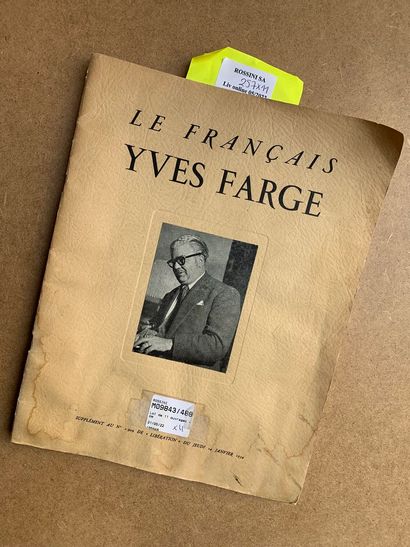 null Lot de 11 ouvrages - Yves FARGE / Jeannette COLOMBEL sujet divers 

- FARGE...