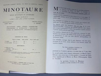 null 
LE MINOTAURE, Réédition des 4 premiers numéros de la revue parus en 1933, Edition...