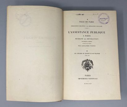 null 2 volumes - TUETEY Alexandre - L'ASSISTANCE PUBLIQUE A PARIS PENDANT LA REVOLUTION...