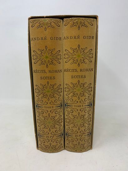 null GIDE André, Récits, Romans, Soties, deux volumes, NRF Gallimard, Paris, 1948,...