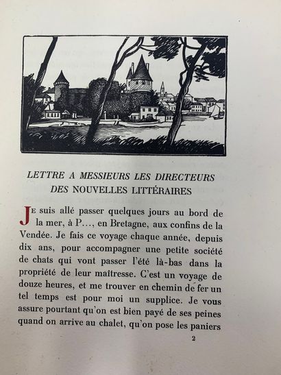 null BOISSARD Maurice, Villégiature suivi de Un livre sur Paris, Editions de la Belle...