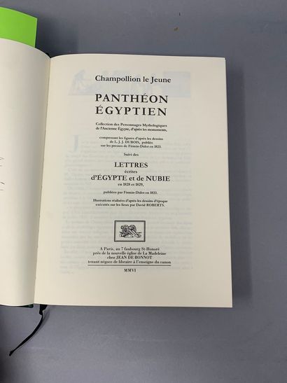 null CHAMPOLLION (le Jeune), Panthéon Egyptien, édition originale de Jean de Bonnot...