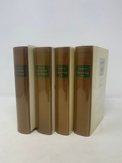 null BIBLIOTHEQUE DE LA PLEIADE

4 vol.

ALAIN, Propos I, Bibliothèque de la Pléiade,...