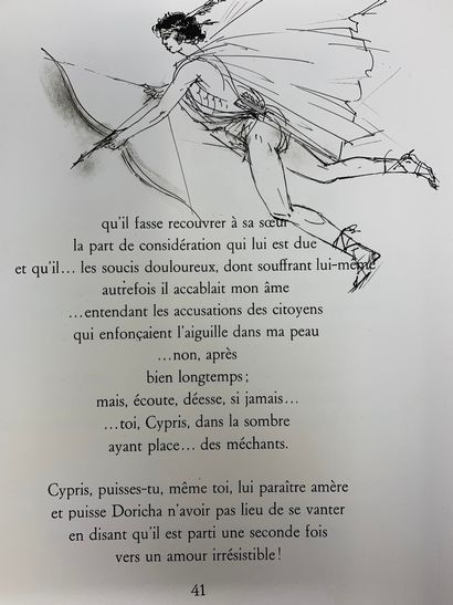 null SAPPHO - Poésies, ill. d'Amandine Doré, édition d'Art Les Heures Claires, Paris,...