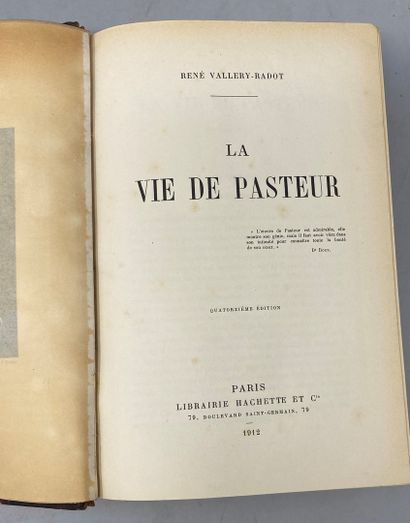 null VALLERY-RADOT René - La vie de Pasteur - Editions Librairie Hachette et Cie...