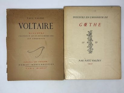null LITTERATURE FRANCAISE - PAUL VALERY 



Ensemble de deux ouvrages : 

- VALERY...
