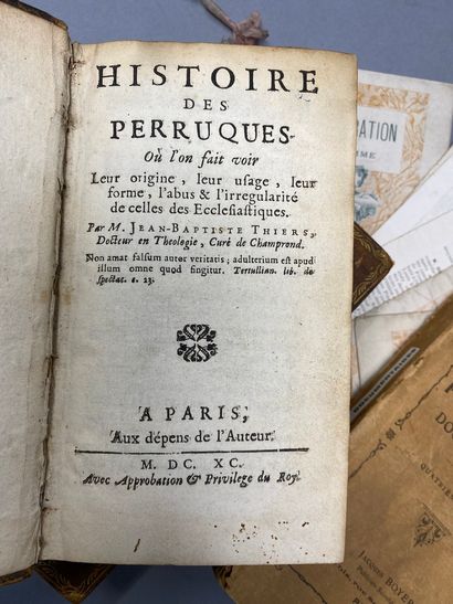 null Fort lot d'ouvrages divers et curiosités

THIERS Jean Baptiste, "Histoire des...