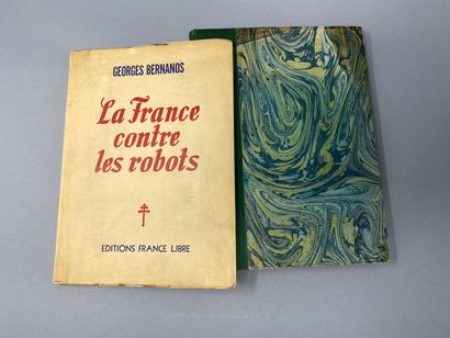 null BERNANOS Goerges, La france contre les robots, Editions France libre, 1946,...