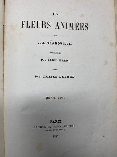 null Ensemble de 4 ouvrages, bestiaire, In-4

GRANDVILLE J-J, Les fleurs animées,...