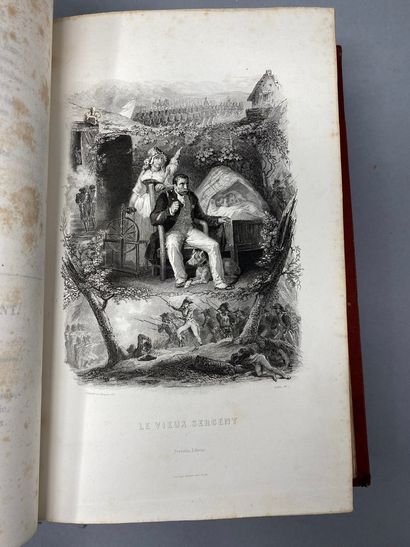 null BERANGER P-J, Oeuvres complètes, 2 volumes, Editions Perrotin, Paris, 1847,...
