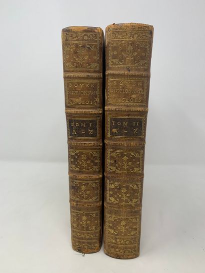 null BOYER Abel, The Royal Dictionary, English and FrenchLions, John Mary Bruyset...