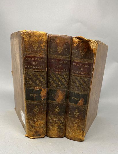 null RABELAIS, Oeuvres, 3 volumes, Edition Fernand Bastien, Paris, An VI (1797-1798

Ouvrage...