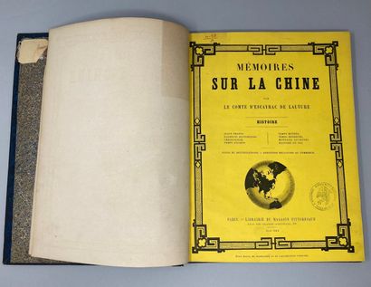 null ESCAYRAC DE LAUTURE. Mémoires sur la Chine. Paris, Librairie du magasin

 pittoresque,...