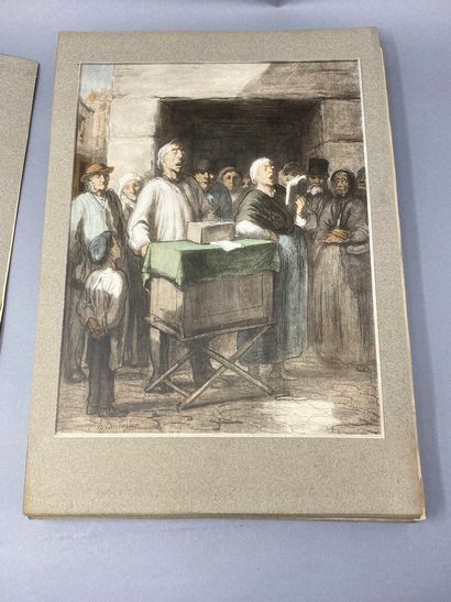 null Dessins de Maitres Français IV, Honoré Daumier, Editions Helleu & Sergent, Paris...