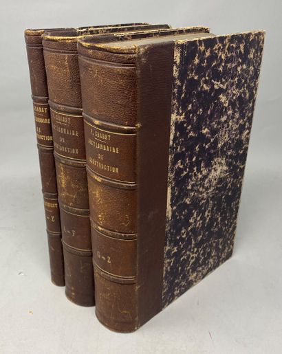 null 3 volumes CHABAT.P - Dictionnaire de contruction - Editions A.Morel et Cie -...