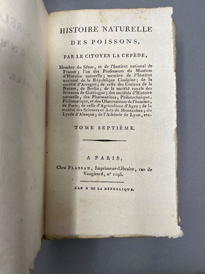 null LA CEPEDE (citoyen)



Histoire naturelle des poissons, Paris, Imp-Lib Plassan,...