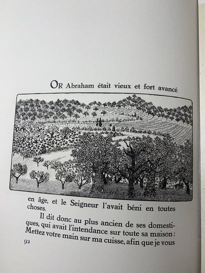 null HOUPLAIN Jacques, La Genèse. Traduction du Maistre de Sacy, Jean Porson, Paris,...